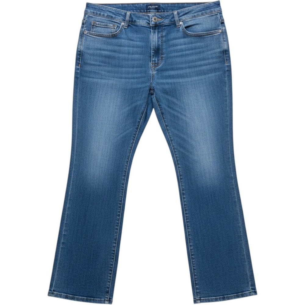 Flag & Anthem Mens 42x32 Bootcut Stretch Premium Denim Jeans Medium Wash DNTJ468